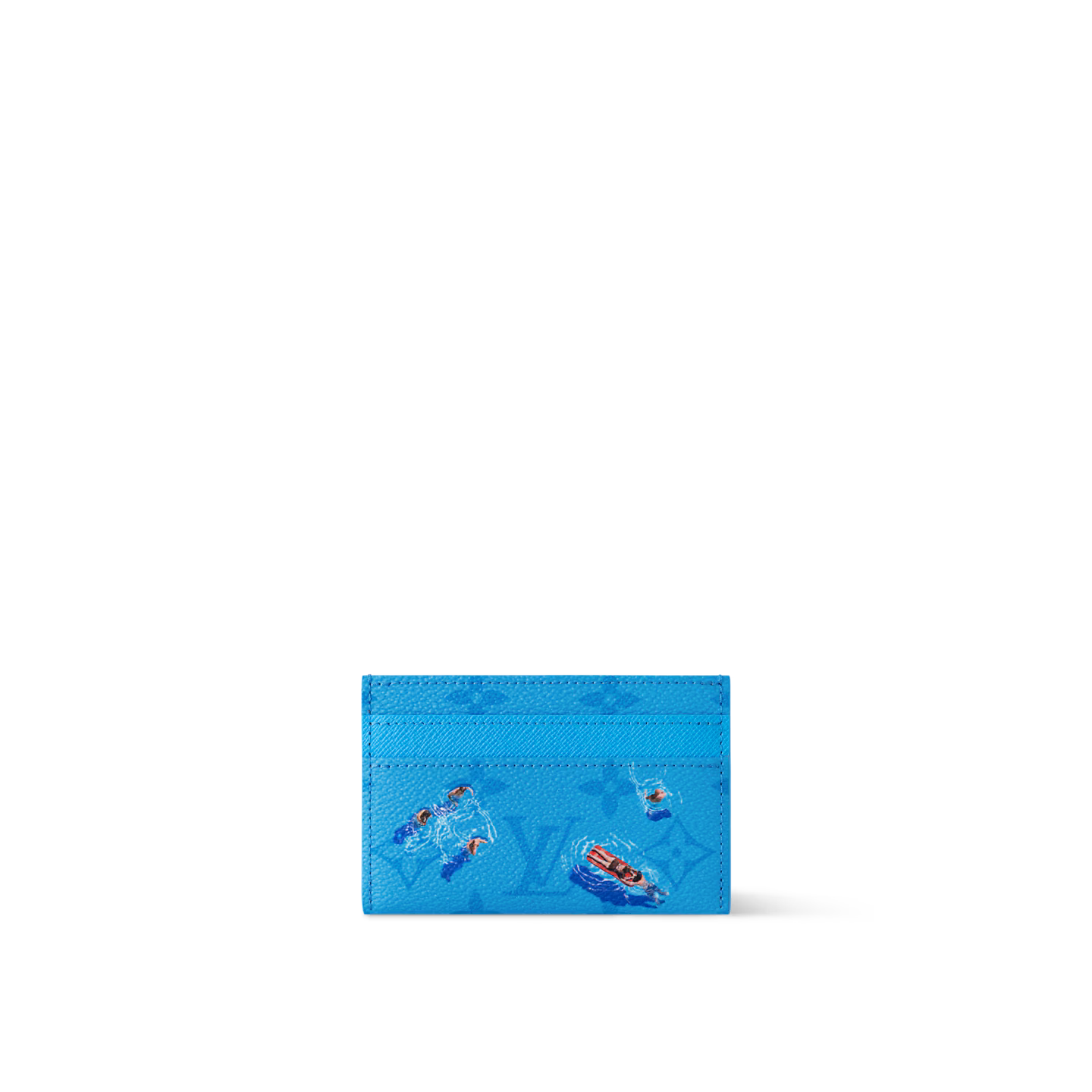 Sporty Double Card Holder - Blue