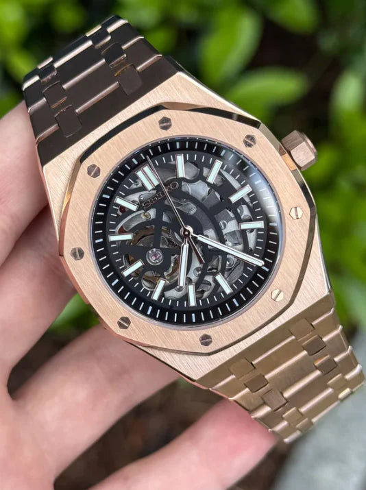 ROYAL SEIKOAK - SKELETON ROSE GOLD